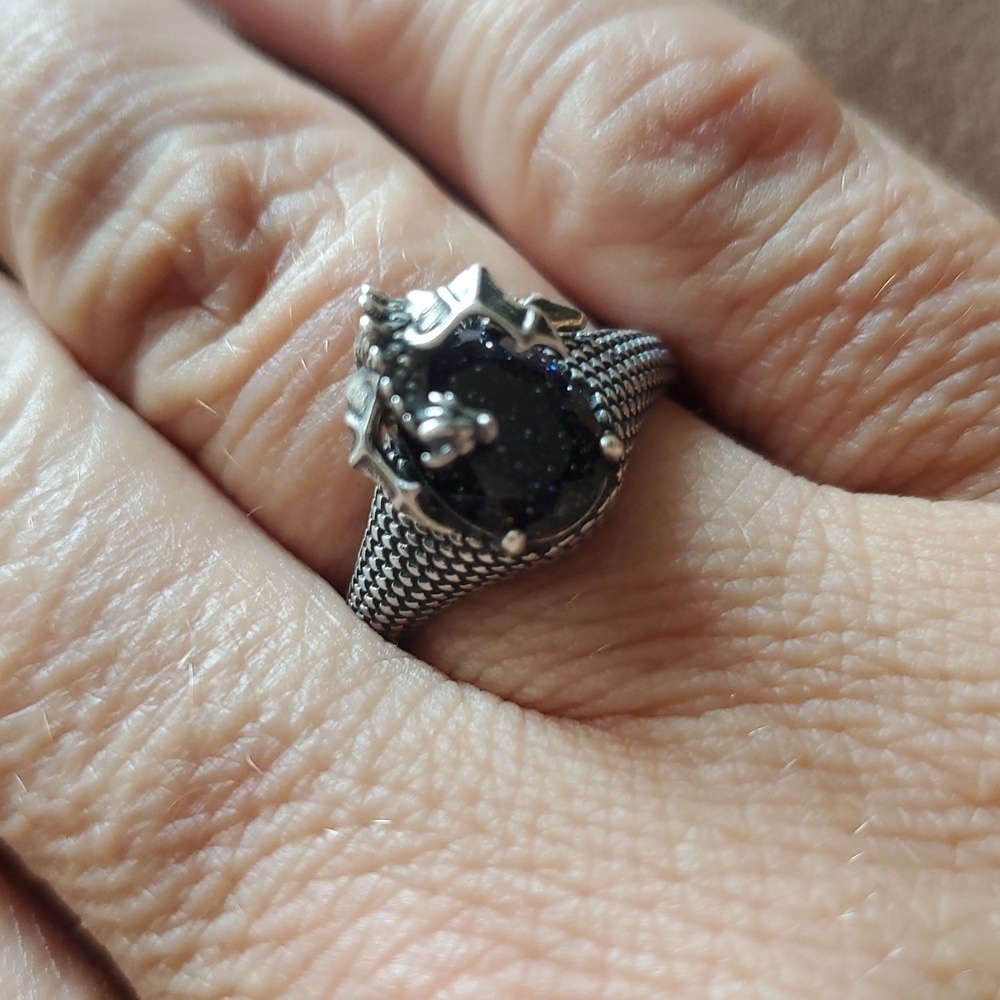 STERLING SILVER DRAGON RING - Picture 3 of 7